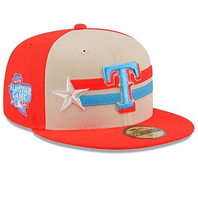 Men's New Era  Cream Texas Rangers 2024 MLB All-Star Game  59FIFTY Fitted Hat