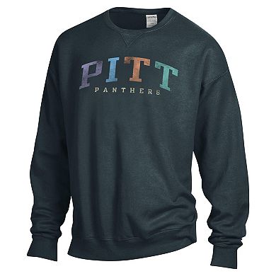 Unisex ComfortWash Gray Pitt Panthers Oversized Pullover Sweatshirt
