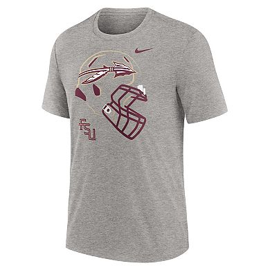 Men's Nike Heather Gray Florida State Seminoles Local Campus Time Honored Tradition Tri-Blend T-Shirt