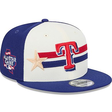 Men's New Era  Cream/Royal Texas Rangers 2024 MLB All-Star Game Workout 9FIFTY Snapback Hat