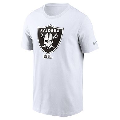 Men's Nike White Las Vegas Raiders Faded Essential T-Shirt