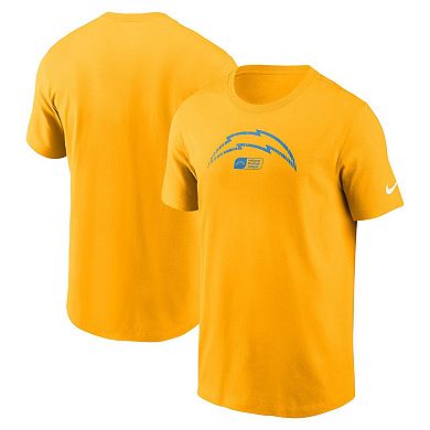 Men's Nike Gold Los Angeles Chargers Faded Essential T-Shirt