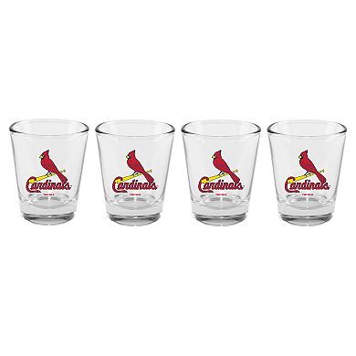 The Memory Company St. Louis Cardinals 4-Pack 2oz. Shot Glass Set