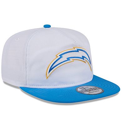 Men's New Era White/Powder Blue Los Angeles Chargers 2024 NFL Training Camp Golfer Snapback Hat