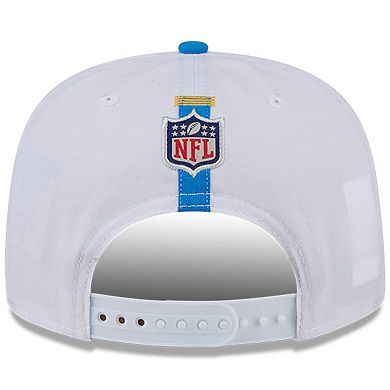 Men's New Era White/Powder Blue Los Angeles Chargers 2024 NFL Training Camp Golfer Snapback Hat