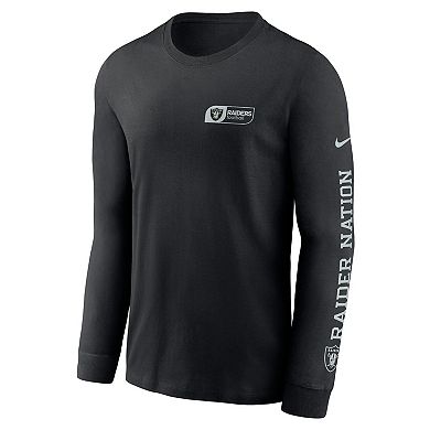 Men's Nike Black Las Vegas Raiders All Out Long Sleeve T-Shirt