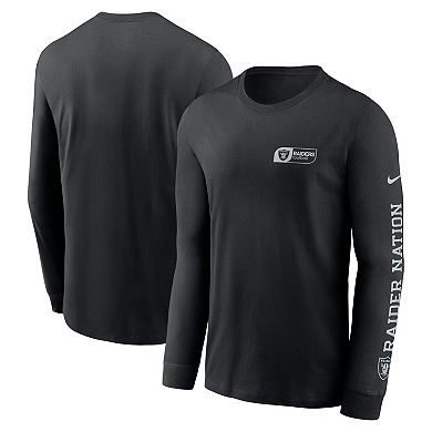 Men's Nike Black Las Vegas Raiders All Out Long Sleeve T-Shirt