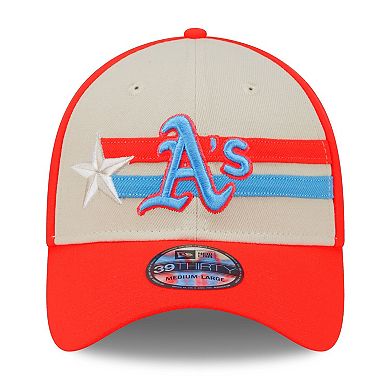 Men's New Era  Cream Oakland Athletics 2024 MLB All-Star Game  39THIRTY Flex Hat