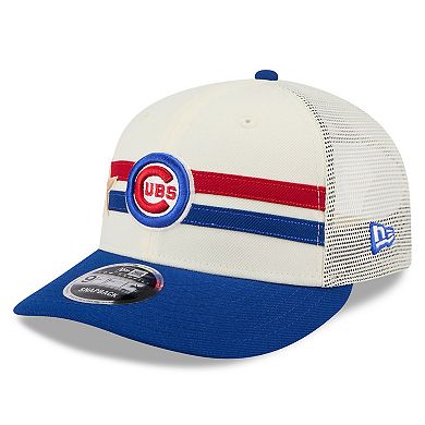 Men's New Era  Cream/Royal Chicago Cubs 2024 MLB All-Star Game Workout Meshback Low Profile 9FIFTY Snapback Hat