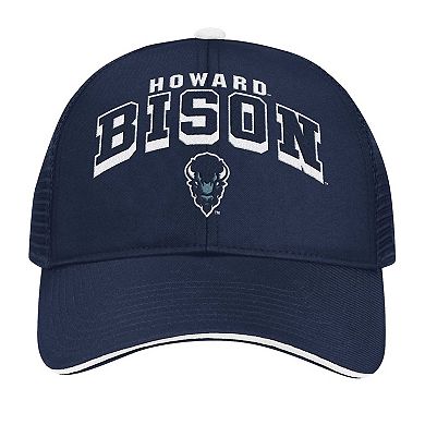 Men's Colosseum Navy Howard Bison Wyatt Primary Team Trucker Adjustable Hat