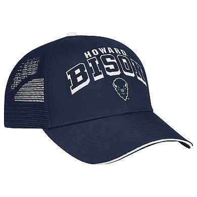 Men's Colosseum Navy Howard Bison Wyatt Primary Team Trucker Adjustable Hat