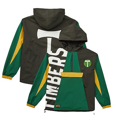 Unisex Live Breathe Futbol Green Portland Timbers Tekker Half-Zip Anorak Jacket