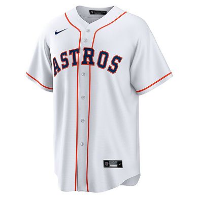 Men's Nike Framber Valdez White Houston Astros Home Replica Jersey