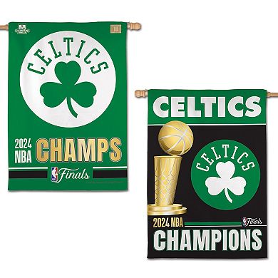 WinCraft Boston Celtics 2024 NBA Finals Champions Two-Sided 28'' x 40'' Vertical Banner