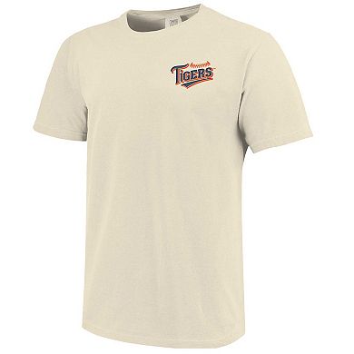 Men's Natural Auburn Tigers Baseball Around The Horn Comfort Colors T-Shirt