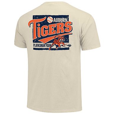 Men's Natural Auburn Tigers Baseball Around The Horn Comfort Colors T-Shirt