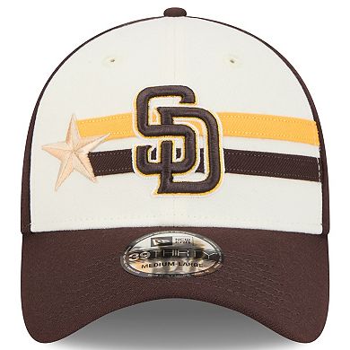 Men's New Era  Cream/Brown San Diego Padres 2024 MLB All-Star Game Workout 39THIRTY Flex Hat