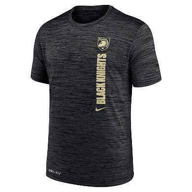 Men's Nike Black Army Black Knights 2024Â Sideline Velocity Legend Performance T-Shirt