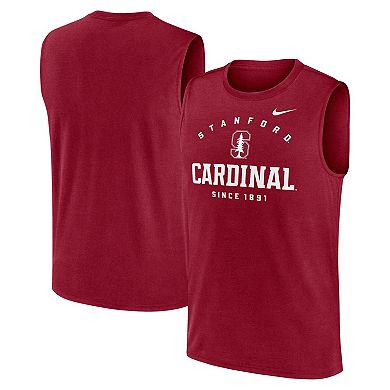 Men's Nike Cardinal Stanford Cardinal Primetime Legend Lock Up Performance Muscle Tank Top