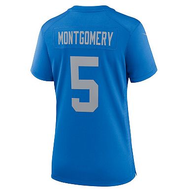 Women's Nike David Montgomery Blue Detroit Lions Alternate Game Jersey