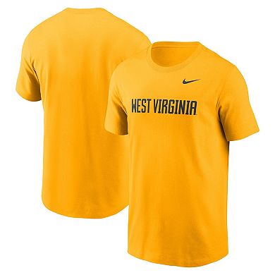 Men's Nike Gold West Virginia Mountaineers Primetime Evergreen Wordmark T-Shirt