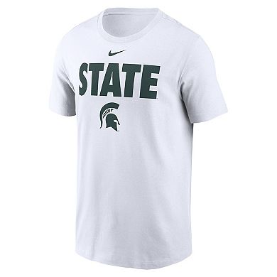 Men's Nike White Michigan State Spartans Local Ultimate Chant T-Shirt