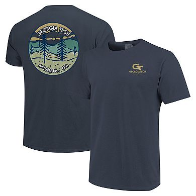 Unisex Navy Georgia Tech Yellow Jackets Scenic Comfort Colors T-Shirt