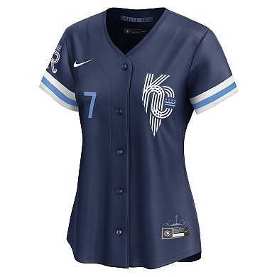 Women's Nike Bobby Witt Jr. Navy Kansas City Royals City Connect Limited Player Jersey