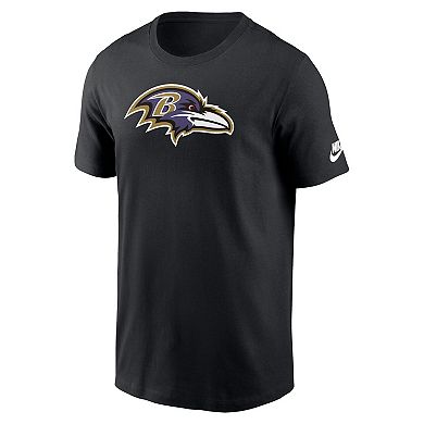 Men's Nike Black Baltimore Ravens Rewind Logo Essential T-Shirt