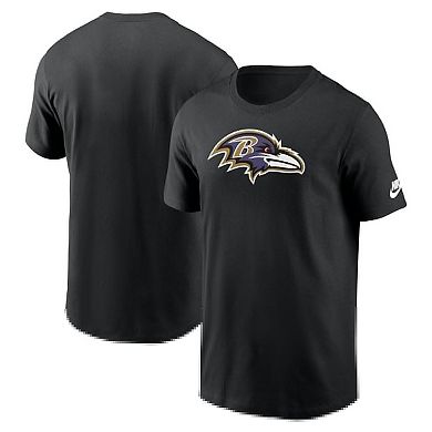 Men's Nike Black Baltimore Ravens Rewind Logo Essential T-Shirt