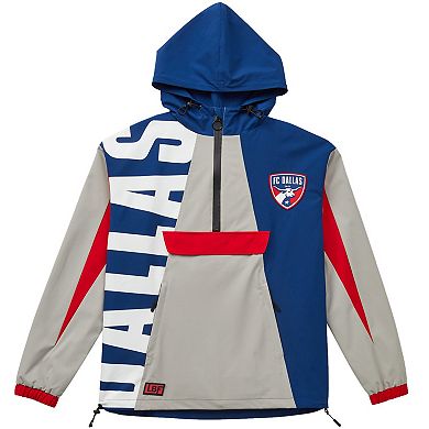 Unisex Live Breathe Futbol Navy FC Dallas Tekker Half-Zip Anorak Jacket