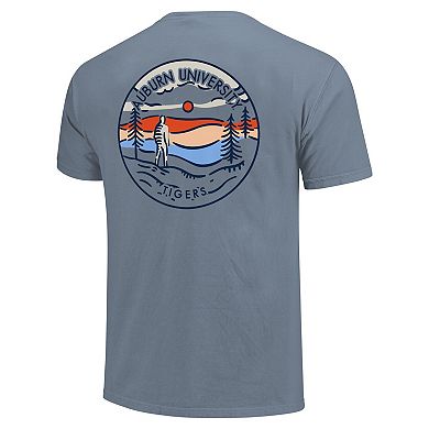 Unisex Light Blue Auburn Tigers Scenic Comfort Colors T-Shirt