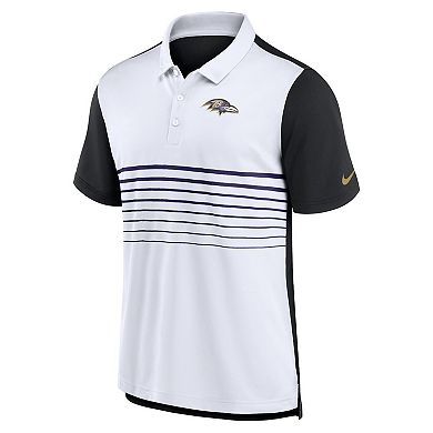 Men's Nike Black/White Baltimore Ravens Fashion Performance Polo