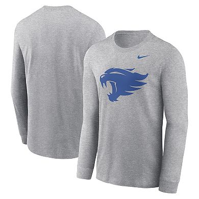 Men's Nike Heather Gray Kentucky Wildcats Alternate Logo Long Sleeve T-Shirt