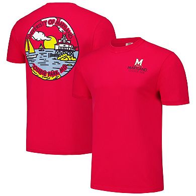 Unisex Red Maryland Terrapins Scenic Comfort Colors T-Shirt