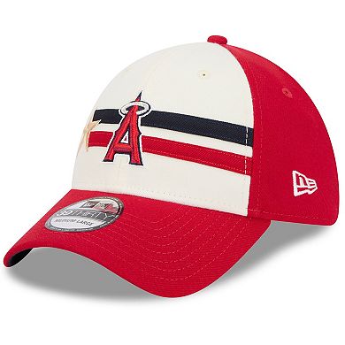 Men's New Era  Cream/Red Los Angeles Angels 2024 MLB All-Star Game Workout 39THIRTY Flex Hat