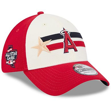 Men's New Era  Cream/Red Los Angeles Angels 2024 MLB All-Star Game Workout 39THIRTY Flex Hat