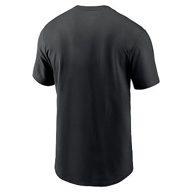 Men's Nike Black Baltimore Ravens Primetime Wordmark Essential T-Shirt