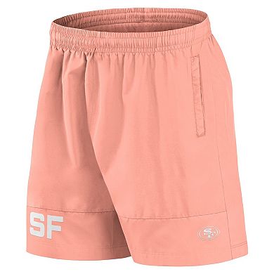 Men's Fanatics Coral San Francisco 49ers Elements Shorts