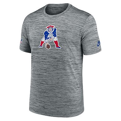 Men's Nike Gray New England Patriots Velocity Alternate Logo Performance T-Shirt