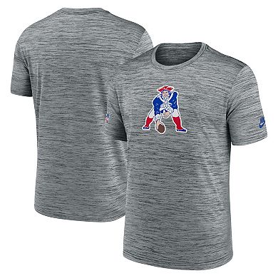 Men's Nike Gray New England Patriots Velocity Alternate Logo Performance T-Shirt