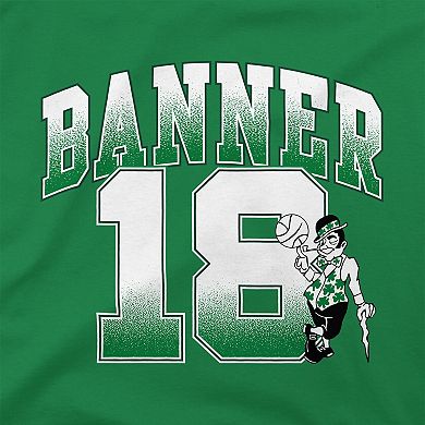 Men's Stadium Essentials Kelly Green Boston Celtics 18-Time NBA Finals Champions Banner 18 Play T-Shirt