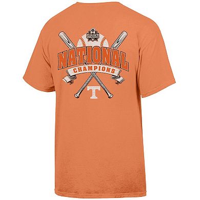 Men's Comfort Wash Tennessee Orange Tennessee Volunteers 2024 NCAA Men's Baseball College World Series Champions T-Shirt