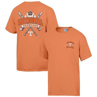 Men's Comfort Wash Tennessee Orange Tennessee Volunteers 2024 NCAA Men's Baseball College World Series Champions T-Shirt