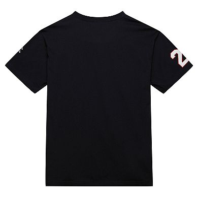 Men's Mitchell & Ness Deion Sanders Black Atlanta Falcons Retired Player Nickname T-Shirt