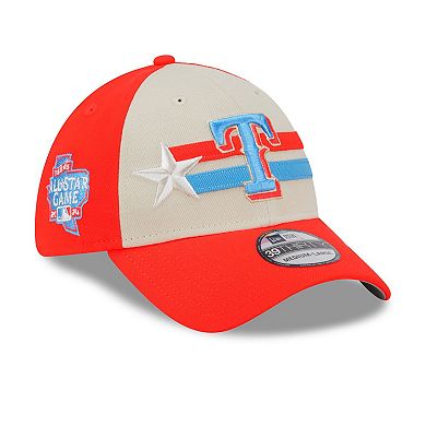 Men's New Era  Cream Texas Rangers 2024 MLB All-Star Game  39THIRTY Flex Hat