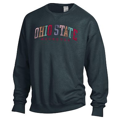 Women's ComfortWash Gray Ohio State Buckeyes Oversized Pullover Sweatshirt