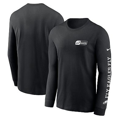 Men's Nike Black Philadelphia Eagles All Out Long Sleeve T-Shirt