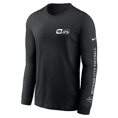 Men's Nike Black New York Jets All Out Long Sleeve T-Shirt