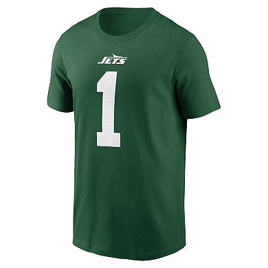 Men's Nike Sauce Gardner Green New York Jets Name & Number T-Shirt